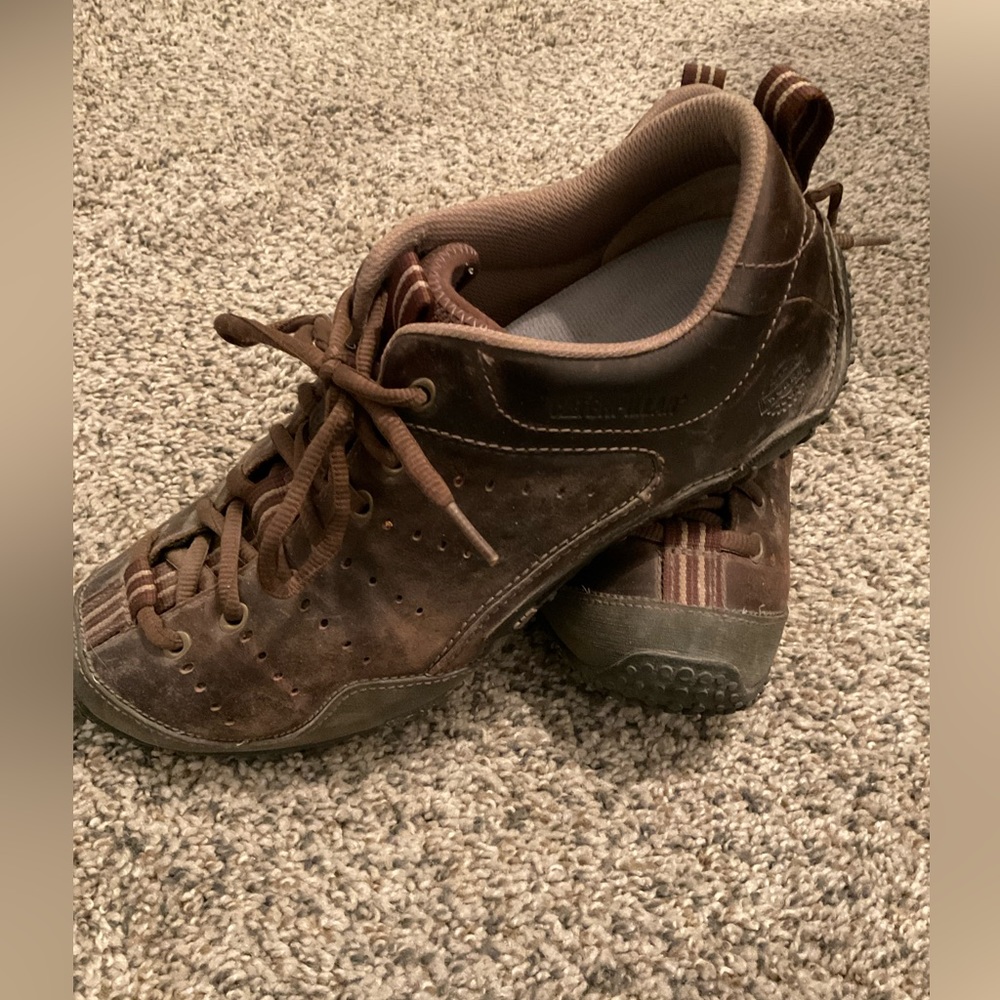 CAT CATERPILLAR Leather Sneakers Casual Trainers Shoes Mens